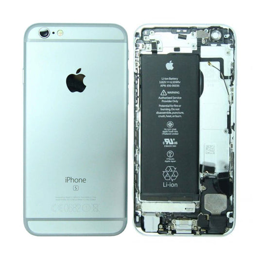 iPhone 6S Baksida med Komplett Ram med Batteri - Silver (Begagnad)