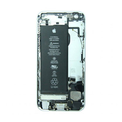 iPhone 6S Baksida med Komplett Ram med Batteri - Silver (Begagnad)