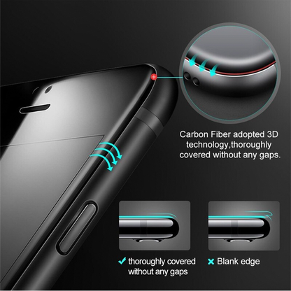Skärmskydd Privacy iPhone 7/8/SE 2020 - 3D Härdat Glas Svart Bulk