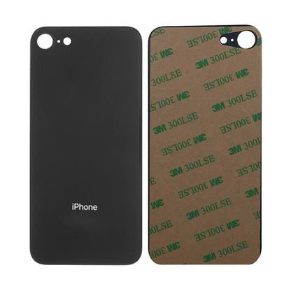 iPhone 8 Back Cover OEM Black-Big Camera Hole Size