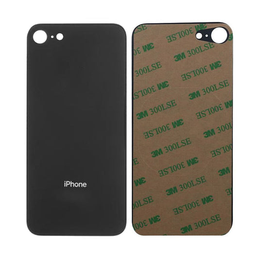 iPhone 8 Back Cover OEM Black-Big Camera Hole Size