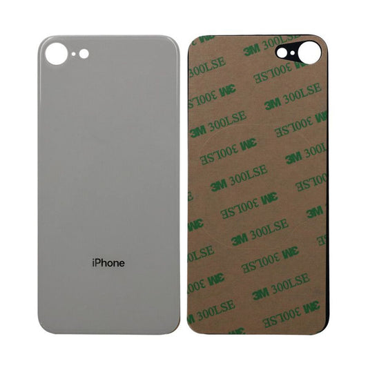 iPhone 8 Back Cover OEM White-Big Camera Hole Size