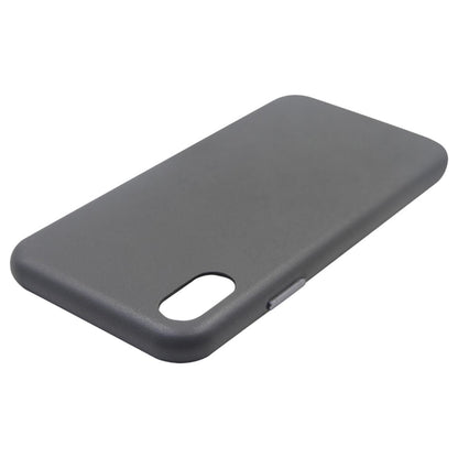 iPhone X och iPhone XS Läderfodral - Grå