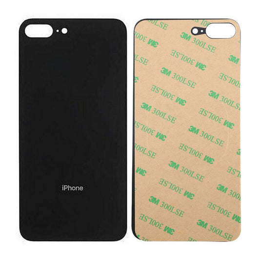 iPhone 8 Plus Back Cover OEM Black-Big Camera Hole Size