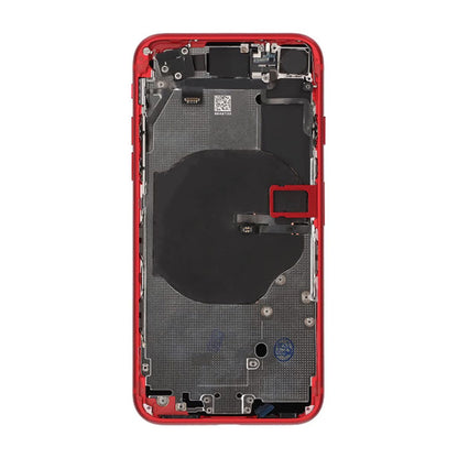 iPhone SE 2020 Baksida med Komplett Ram OEM - Röd