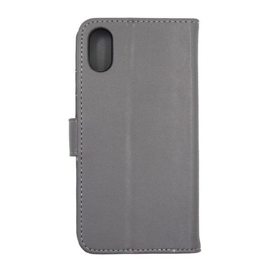 iPhone X/XS Plånboksfodral Magnet Läder med Stativ - Grå