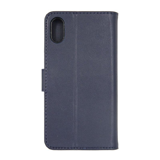 iPhone X/XS Plånboksfodral Läder med Stativ - Blå