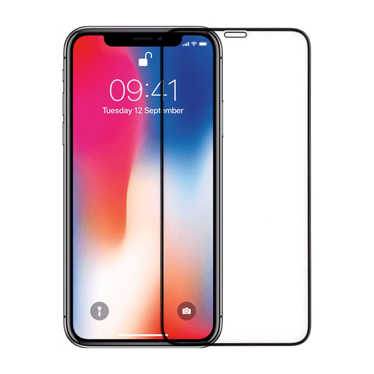 Skärmskydd till iPhone 11 Pro/XS/X Heltäckande Härdat Glas Bulk