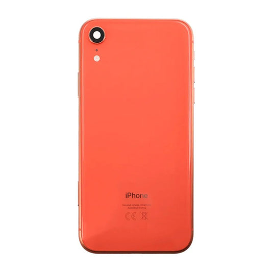 iPhone XR Back Cover Complete OEM Coral With Small Parts