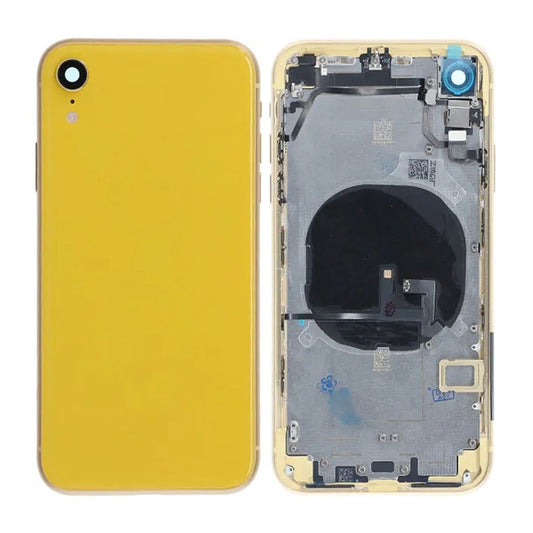 iPhone XR Back Cover Complete OEM Yellow With Small Parts
