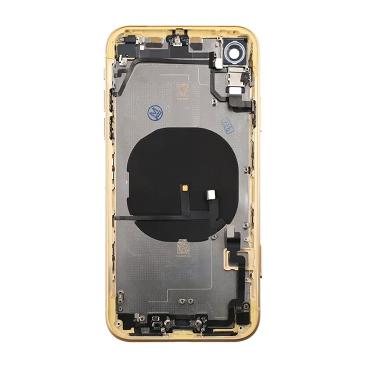 iPhone XR Back Cover Complete OEM Yellow With Small Parts