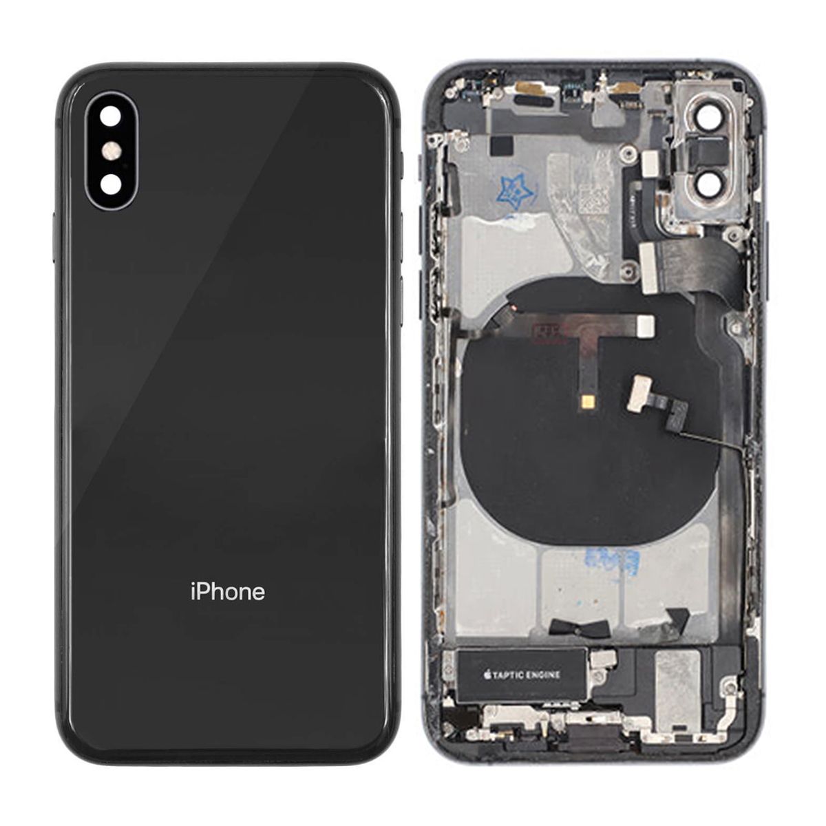 iPhone XS Back Cover with Full Frame - Black