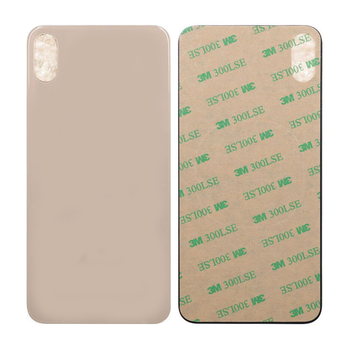 iPhone XS Max Baksida Glas - Guld