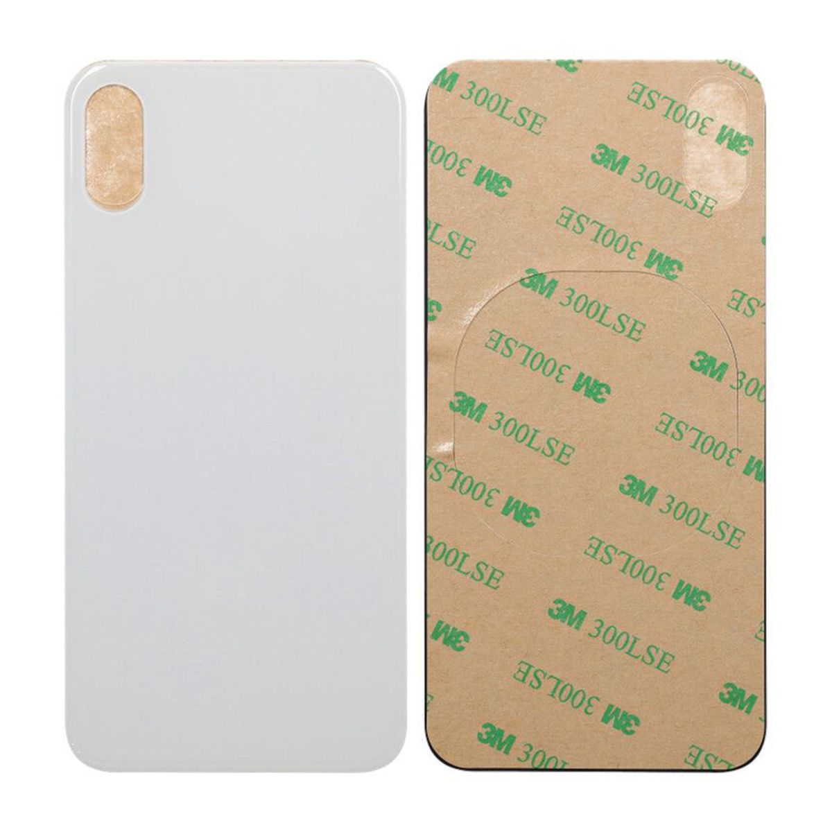 iPhone XS Max Baksida Glas - Vit