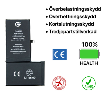 iPhone XS Max Batteri Hög Kvalite
