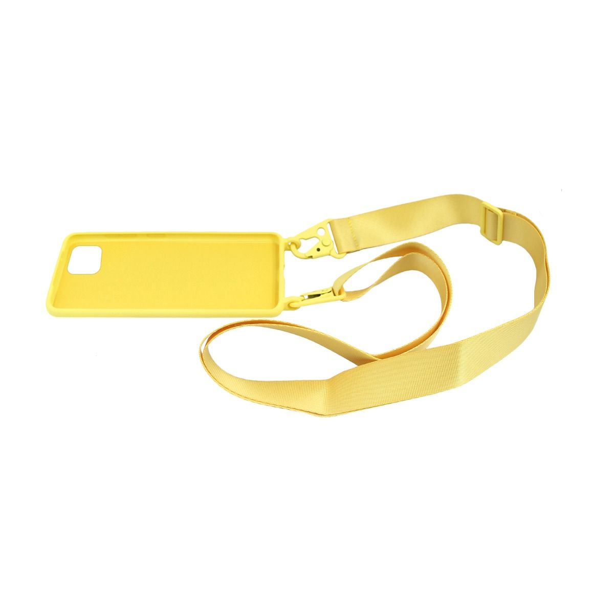 iPhone 11 Pro Silikonskal med Rem/Halsband - Gul