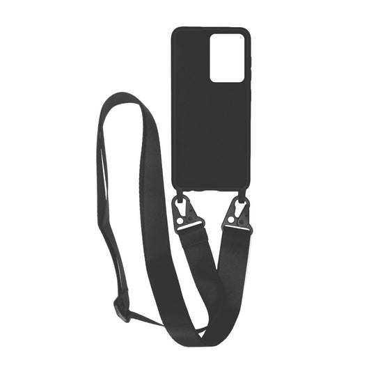 Samsung Galaxy 20 Ultra Silikonskal med Rem/Halsband - Svart
