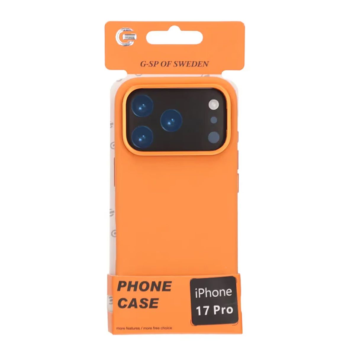 Mobilskal Silikon Magsafe och Statv iPhone 17 Pro - Orange
