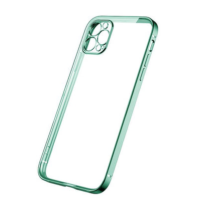iPhone 12 Pro Max Mobilskal med Kameraskydd - Grön/transparent