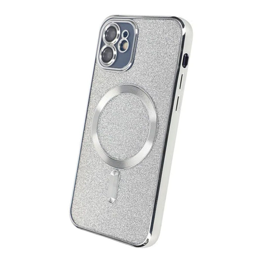 Luxury Electroplate Magsafe Wireless Charge Phone Case For Iphone 11 Silver