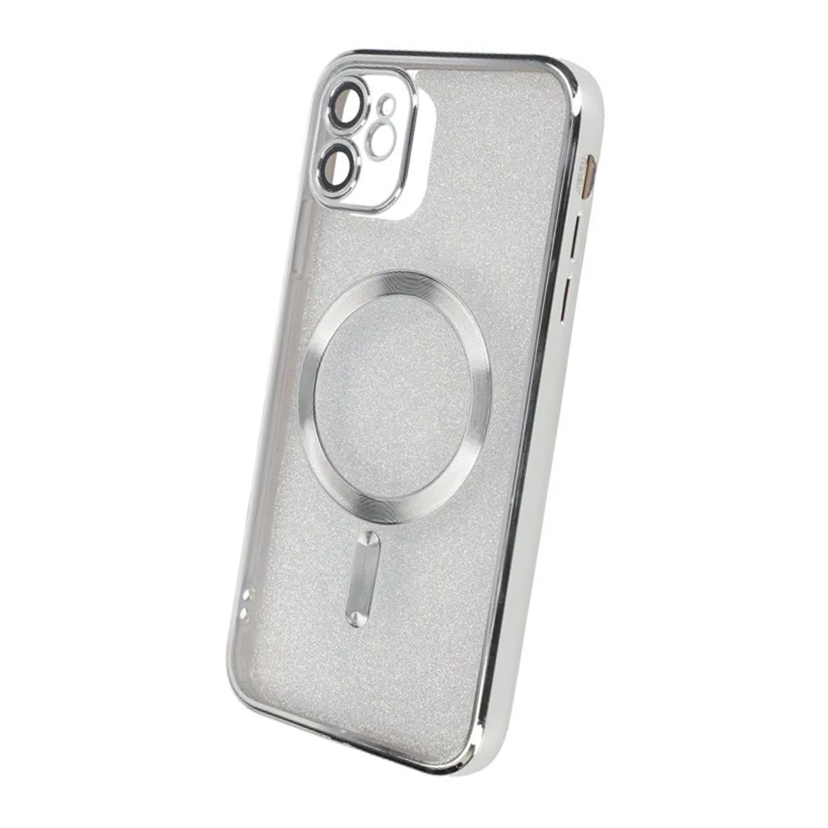 Luxury Electroplate Magsafe Wireless Charge Phone Case For Iphone 11 Silver