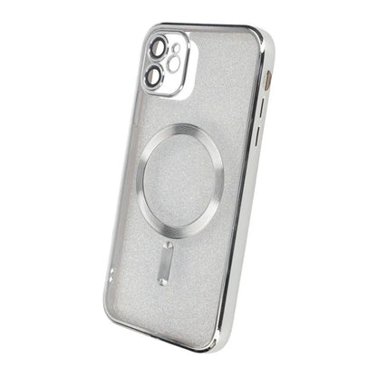 Luxury Electroplate Magsafe Wireless Charge Phone Case For Iphone 11 Silver
