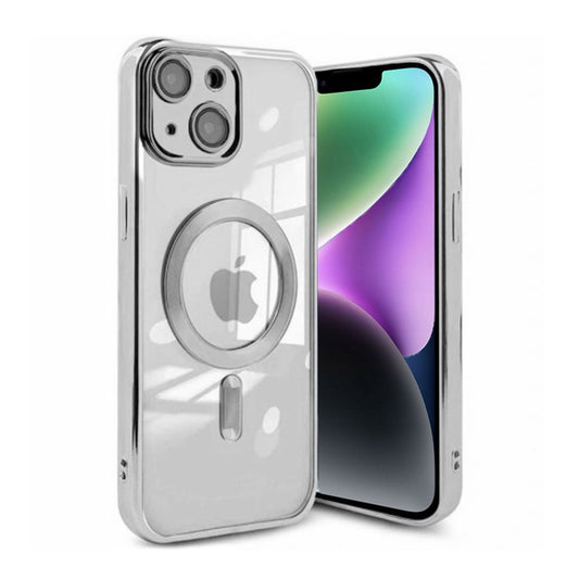 Luxury Mobilskal med Magsafe iPhone 13 - Silver