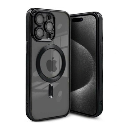 Luxury Phone Case with Magsafe iPhone 15 Pro - Black