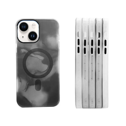 iPhone 14 MagSafe Mobile Case - Gray Abstract