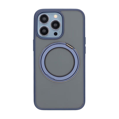 Matte case 360 ​​rotating bracket Mobile Phone Case For iPhone 13 Pro Blue