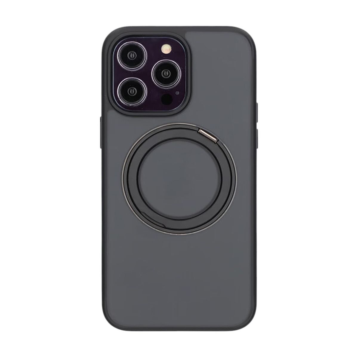 Matte case 360 ​​rotating bracket Mobile Phone Case For iPhone 14 Pro Max Black