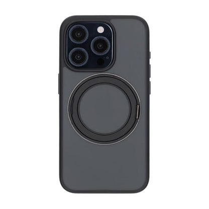 Matte case 360 ​​rotating bracket Mobile Phone Case For iPhone 15 Pro Black