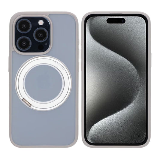 Matte case 360 ​​rotating bracket Mobile Phone Case For iPhone 15 Pro grey