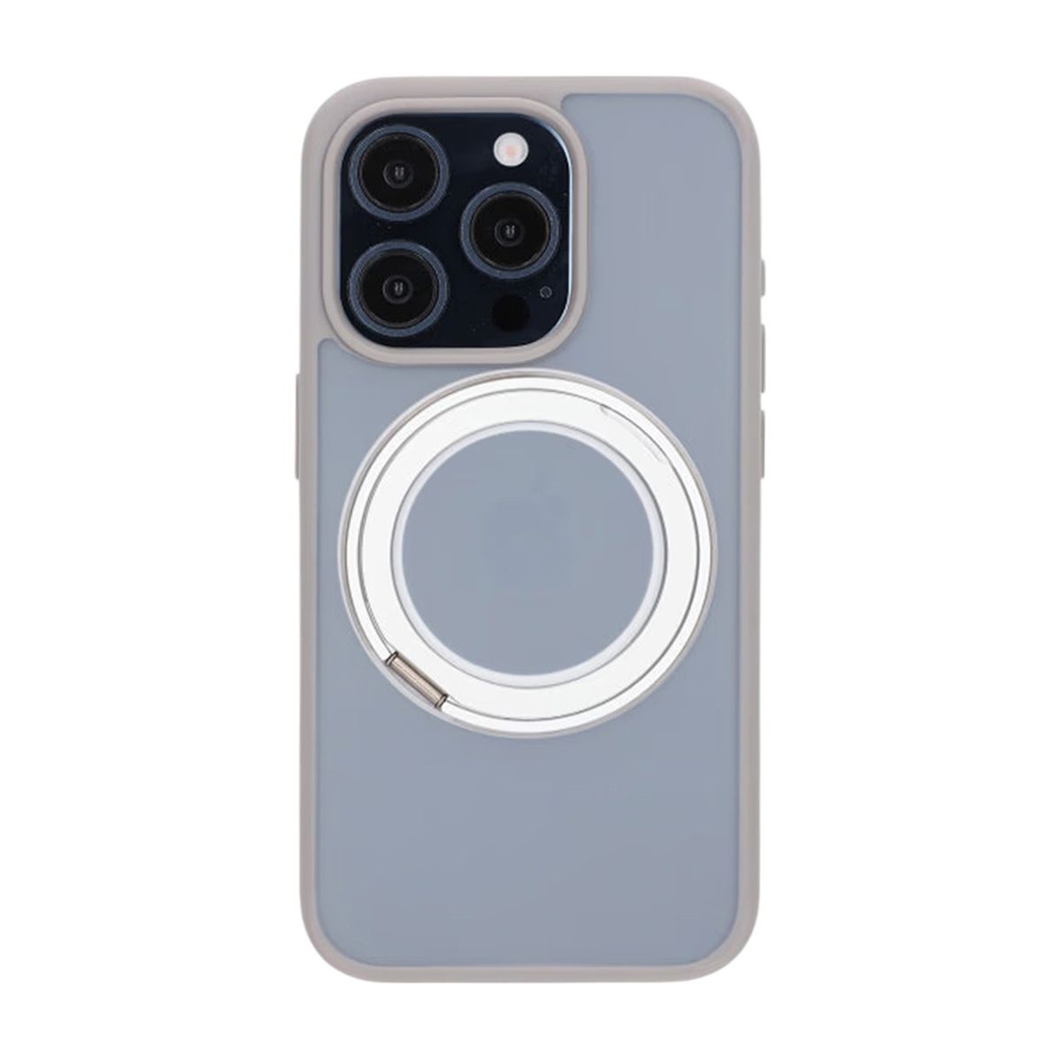 Matte case 360 ​​rotating bracket Mobile Phone Case For iPhone 15 Pro grey
