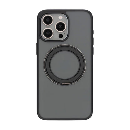 Matte case 360 ​​rotating bracket Mobile Phone Case For iPhone 15 Pro Max Black