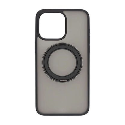 Matte case 360 ​​rotating bracket Mobile Phone Case For iPhone 15 Pro Max Black