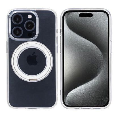 Matte case 360 ​​rotating bracket Mobile Phone Case For iPhone 15 Pro transparent