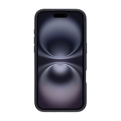 Matte case 360 ​​rotating bracket Mobile Phone Case For iPhone 16 Black