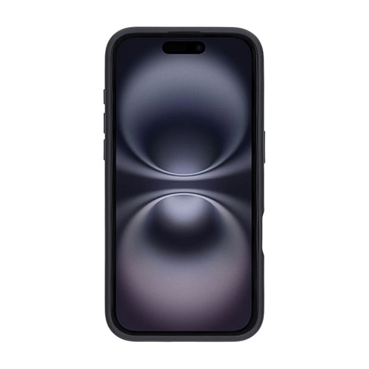 Matte case 360 ​​rotating bracket Mobile Phone Case For iPhone 16 Black