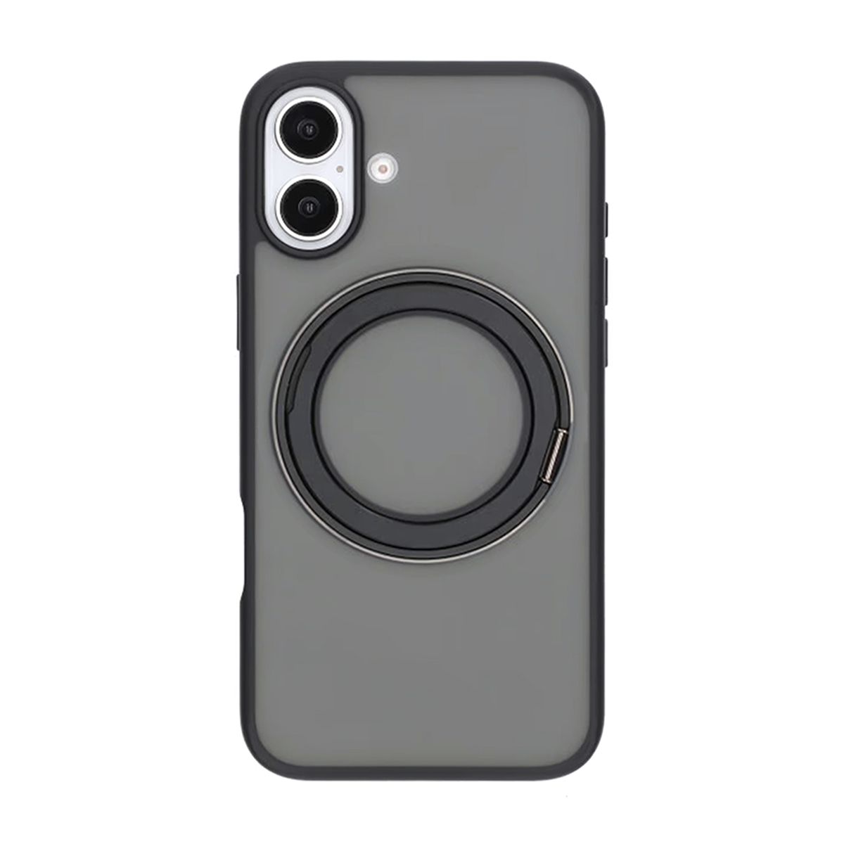 Matte case 360 ​​rotating bracket Mobile Phone Case For iPhone 16 Black