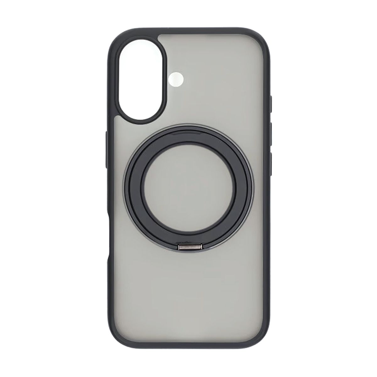 Matte case 360 ​​rotating bracket Mobile Phone Case For iPhone 16 Black