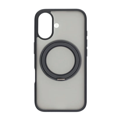 Matte case 360 ​​rotating bracket Mobile Phone Case For iPhone 16 Black