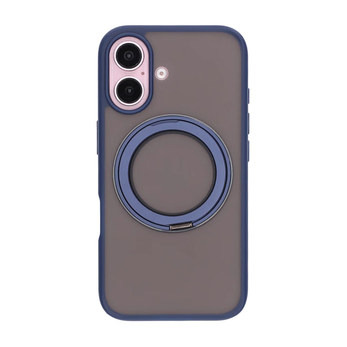 Matte case 360 ​​rotating bracket Mobile Phone Case For iPhone 16 Blue