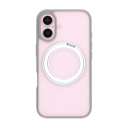Matte case 360 ​​rotating bracket Mobile Phone Case For iPhone 16 grey