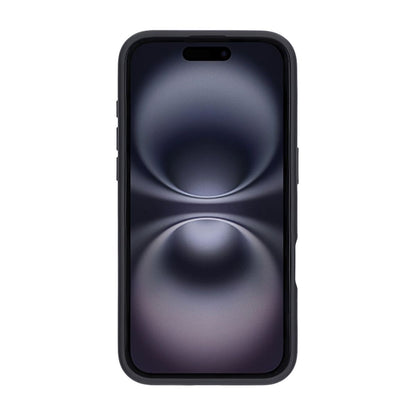 Matte case 360 ​​rotating bracket Mobile Phone Case For iPhone 16 Plus Black