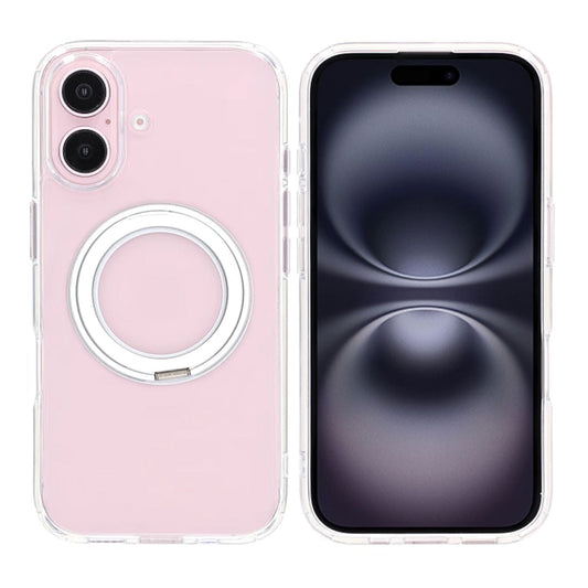 Matte case 360 rotating bracket Mobile Phone Case For iPhone 16 Plus transparent