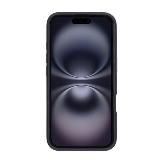 Matte case 360 ​​rotating bracket Mobile Phone Case For iPhone 16 Pro Max Black