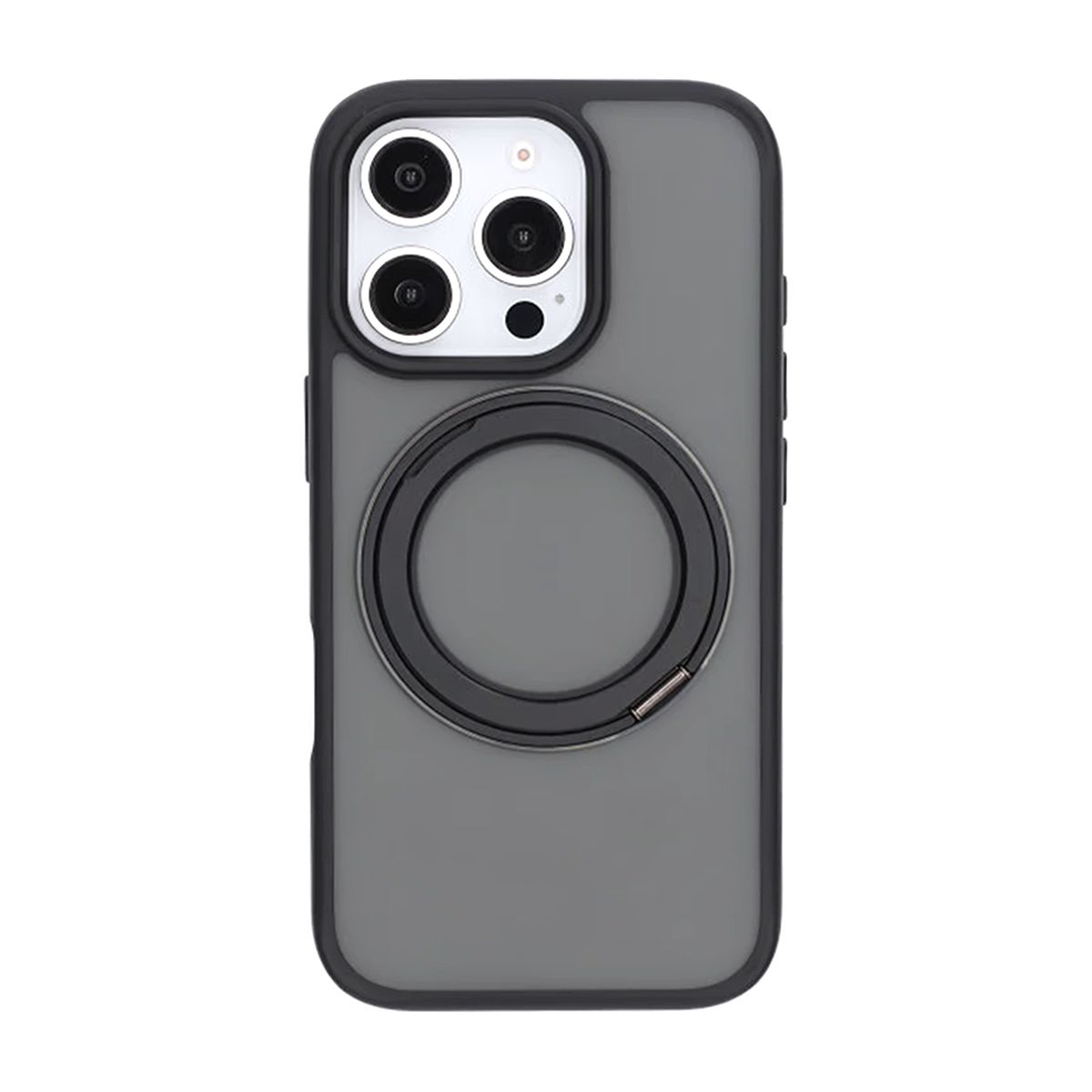 Matte case 360 ​​rotating bracket Mobile Phone Case For iPhone 16 Pro Max Black