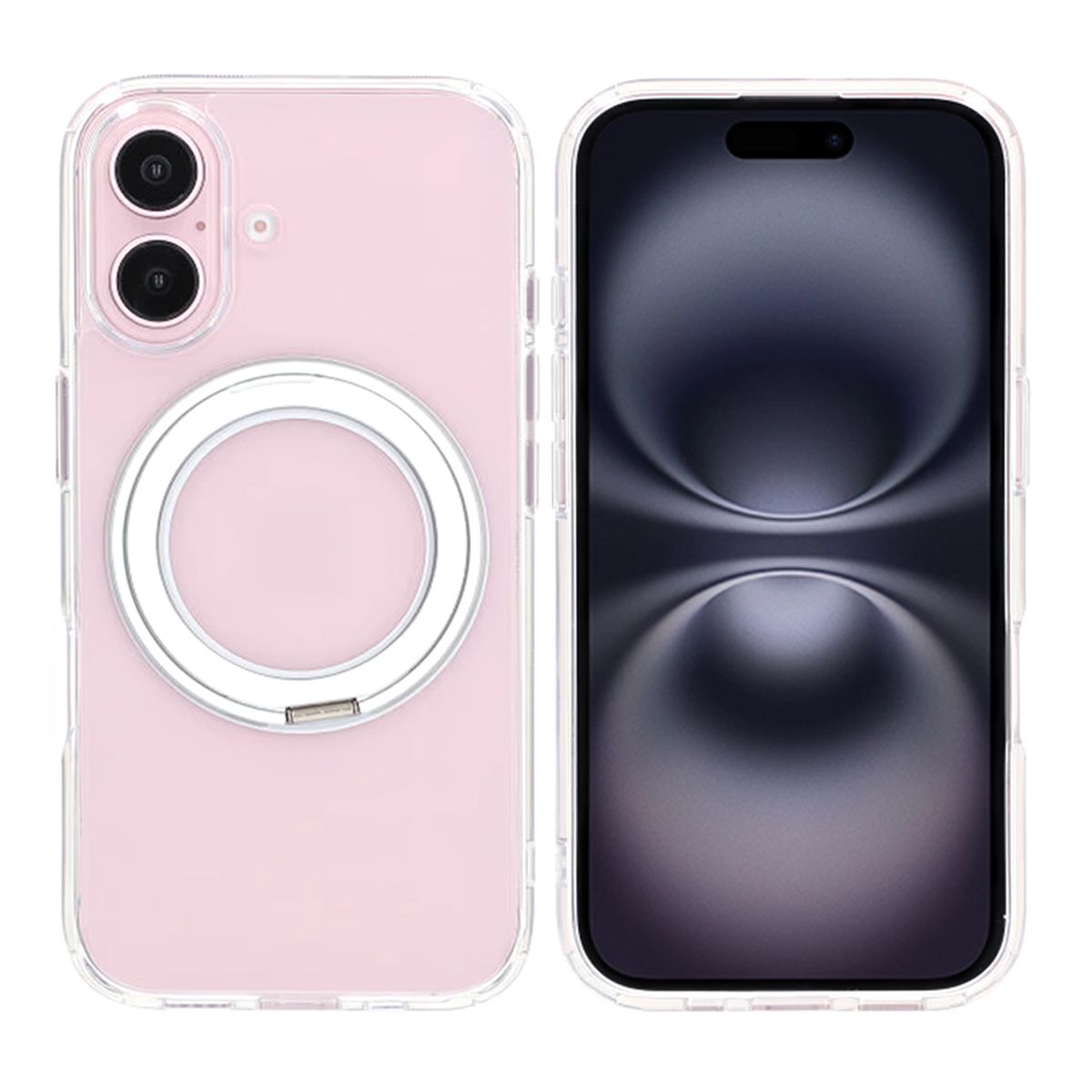 Matte case 360 ​​rotating bracket Mobile Phone Case For iPhone 16 transparent