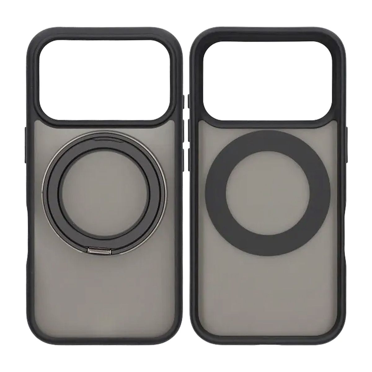 Matte Case 360 rotating bracket Mobile Phone Case For iPhone 17 Pro Black